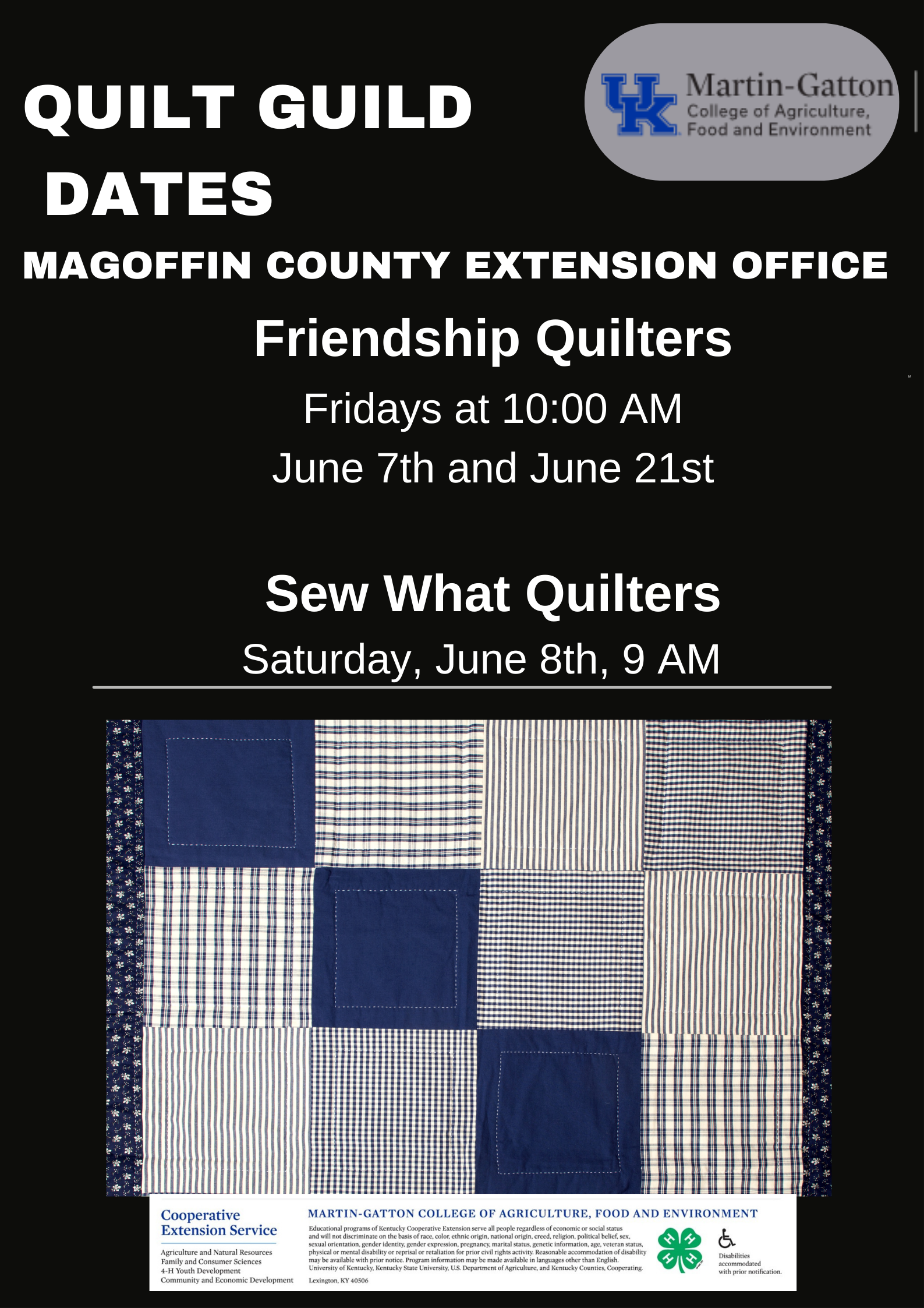 June Quilt Guild Flyer